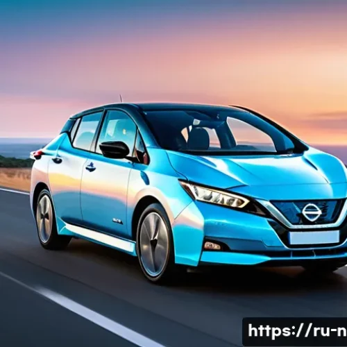 Home 11 니산 리프의 공기역학 설계 - **Prompt 1: Intelligent Silhouette and Airflow**
"A sophisticated Nissan Leaf (second generation...